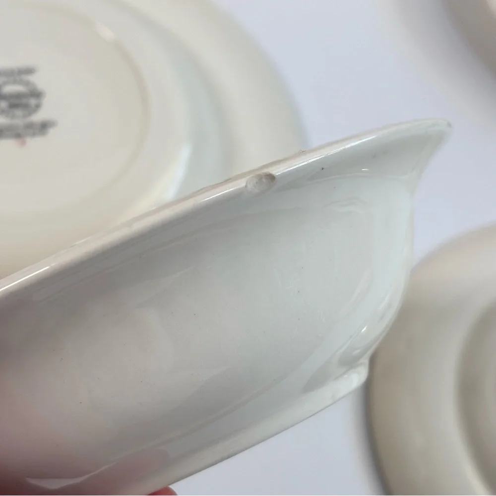 Vintage Wedgwood Briar Rose Tableware Plates, Bowls, Cup, Saucers Set‎ (10)